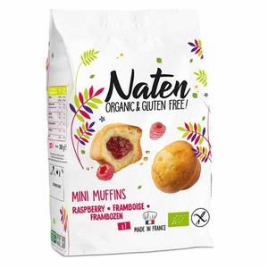 Mini Muffinki z Nadzieniem Malinowym Bezglutenowe Bio 200 g - Naten - 2872511817