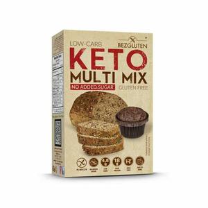 Low - Carb KETO MULTI MIX Bezglutenowa Mieszanka Uniwersalna Bez Dodatku Cukrw 250 g - Bezgluten - 2872511948