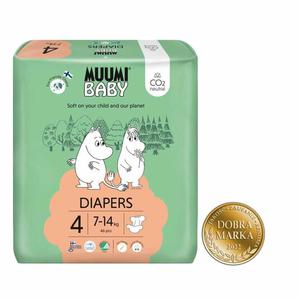 Pieluszki Jednorazowe 4 Diapers 7-14 kg 46 Sztuk - Muumi Baby - 2872511968