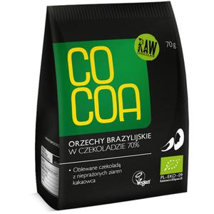 Orzechy Brazylijskie w Surowej Czekoladzie Bio 70 g Cocoa - 2829357935