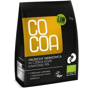 Orzechy Nerkowca w Czekoladzie Kawowej Bio 70 g - Cocoa - 2872197653