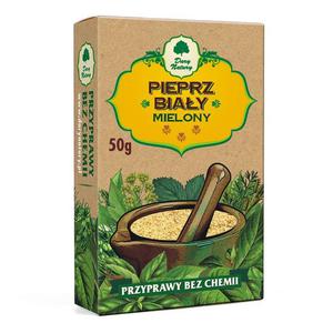 Pieprz Biay Mielony 50 g - Dary Natury - 2829356979