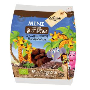 Ciasteczka z Czekolad Mini Jungle Bio 100 g - Ania - 2829358474