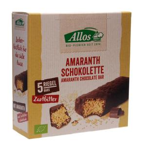 Baton Amarantusowy w Gorzkiej Czekoladzie Bio 140 g (5 sztuk) - Allos - 2829358716