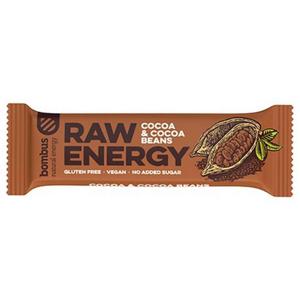 Baton RAW ENERGY z Ziarnami Kakaowca 50 g - Bombus - 2829359373