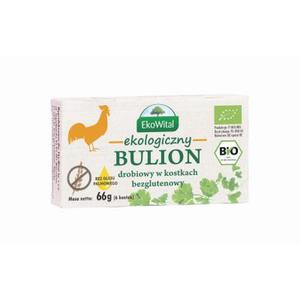 Ekologiczny Bulion Drobiowy w Kostkach Bezglutenowy 66 g Ekowital - 2829359480