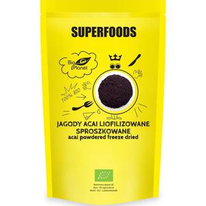 Jagody Acai Liofilizowane Sproszkowane Bio 100 g - Bio Planet - 2829359880