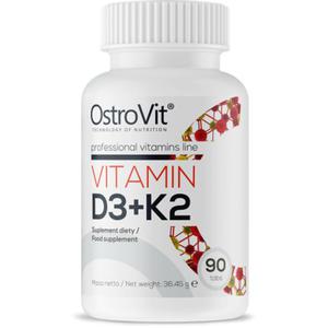 Witamina D3 + K2 MK-7 (2000IU + 100mcg) 90 tabletek OstroVit - 2869570160