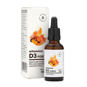 Witamina D3 Forte w Kroplach 30 ml Aura Herbals - 2861090732