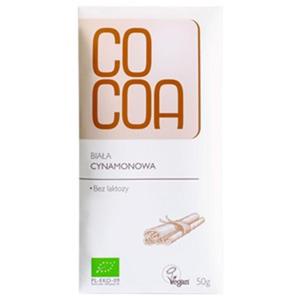 Czekolada Biaa Cynamonowa Bio 50 g - Cocoa - 2861090886