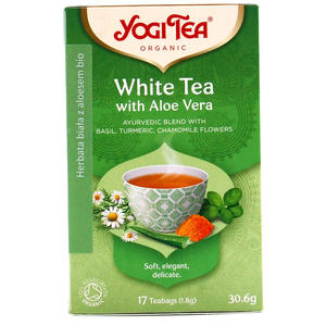 Herbata Biaa z Aloesem Bio 30,6 g (17 x1,8 g) - Yogi Tea - 2861090920