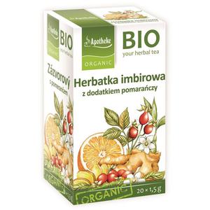 Herbatka Imbir Pomaracza Bio 20 x 1,5 g Apotheke - 2861090998