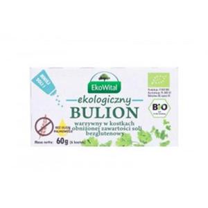 Bulion Warzywny w Kostkach Obniona Zawarto Soli Bezglutenowy 60 g EkoWital - 2861091100