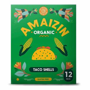 Muszle Taco Bezglutenowe Bio 150 g (12 sztuk) - Amaizin - 2869570281