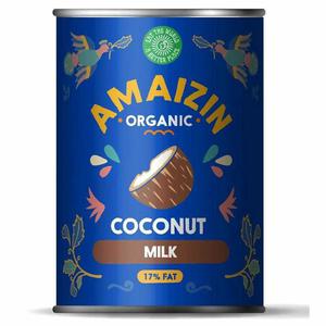 Napj Kokosowy 17% Tuszczu bez Gumy Guar Bio 400 ml Amaizin - Coconut Milk - Mleko Kokosowe - 2861091141