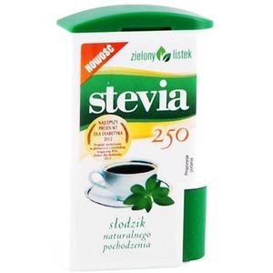 Stevia Tabletki Dozownik 250 sztuk - Zielony Listek - 2872510319