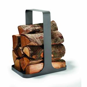 Philippi - Stojak na drewno Log - stalowy, wysoko 45 cm - 2877009596