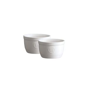 Emile Henry - Zestaw dwch miseczek do zapiekania typu ramekin - N9 - rednica 8,8 cm, biae - 2877576506