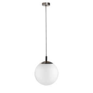 Kaspa - Lampa wiszca Alur - rozmiar S, rednica 25 cm, tytan szczotkowany - biaa - 2877379090