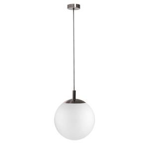 Kaspa - Lampa wiszca pojedyncza Alur - rozmiar M, rednica 30 cm, tytan szczotkowany - 2877379091