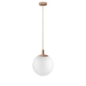 Kaspa - Lampa wiszca Alur Wood - rozmiar S, rednica 25 cm, db - biaa - 2877379096