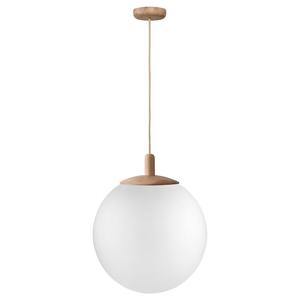 Kaspa - Lampa wiszca pojedyncza Alur Wood - rozmiar L, rednica 40 cm, db - 2877379098