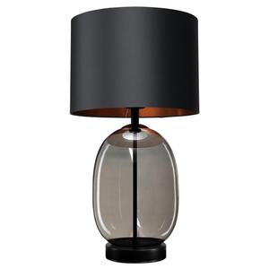 Kaspa - Lampa stojca Salvador - szklana podstawa, wysoko 58 cm, czarna - 2877379107