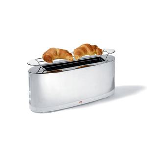 Alessi - Toster z podgrzewaczem SG68 W - srebrny, dugo 41 cm - 2877576939