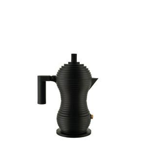 Alessi - Cinieniowy zaparzacz do kawy PULCINA - czarny, pojemno 70 ml - 2877576941