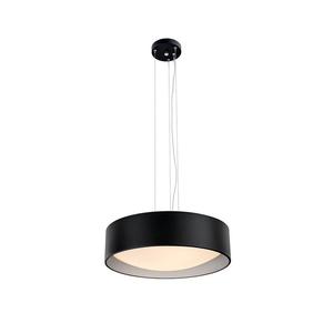 Kaspa - Lampa wiszca Vero - rednica 45 cm, srebrno - czarna - 2871061629