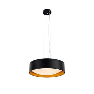 Kaspa - Lampa wiszca Vero - rednica 45 cm, czarno - zota - 2871061848