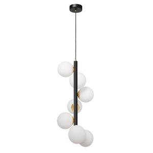 Kaspa - lampa wiszca Cumulus Vertical - rednica 12 cm, czarny ze zotymi elementami - 2871062003