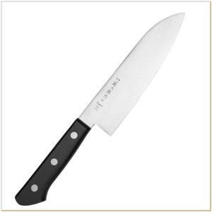 Tojiro - Damascus N Santoku 17 cm, trzywarstwowa stal nierdzewna - 2877009581