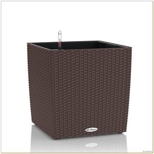 Lechuza - Donica Cube Cottage 50 - wysoko 49,5 cm, mokka - 2871060653