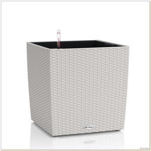 Lechuza - Donica Cube Cottage 50 - wysoko 49,5 cm, jasnoszara - 2871060743