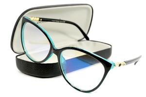 Damskie okulary zerwki turkusowe antyrefleksyjne 720K-10 PolarZONE 720-10K - 2858929445