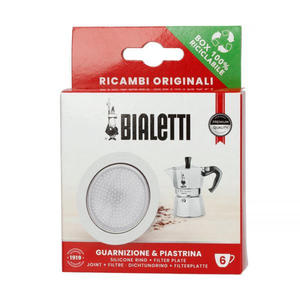 Bialetti - Uszczelka + sitko do kawiarek aluminiowych Bialetti 6tz - 2878153256