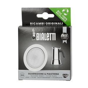 Bialetti - Uszczelka + sitko do kawiarek stalowych Bialetti 1-2tz - 2876251181