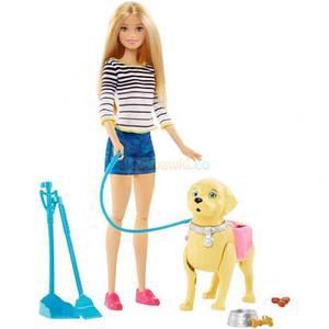 Barbie Spacer z pieskiem czycioszkiem - 2850434568