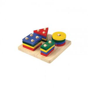 Plansza z figurami geometrycznymi, Plan Toys PLTO-2403 - 2840867526