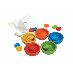 Sortuj i licz kolorowe, Plan Toys, PLTO-5360