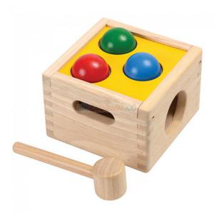 Drewniana skrzynia z kulkami, Plan Toys PLTO-9424 - 2842137684