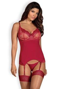 Komplet Gorset Model Rosalyne Red - Obsessive - 2868224767