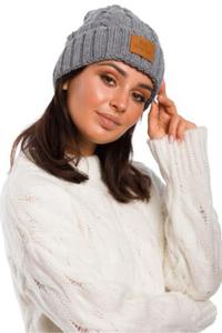 Czapka Damska Model BK043 Grey - BE Knit - 2871771633