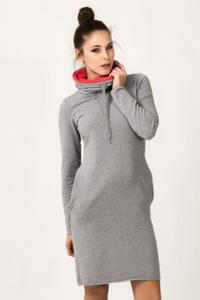 Sukienka model Kaja Light Gray/Coral - Tessita - 2878375093