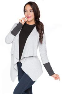 Bluza Damska Model D6 Light Grey/Dark Grey - RaWear - 2871773500