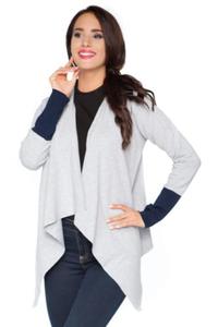 Bluza Damska Model D4 Light Grey/Navy - RaWear - 2871773501