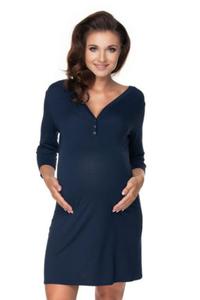 Koszulka nocna Koszula Nocna Ciowa Model 0157 Navy - PeeKaBoo - 2871774026