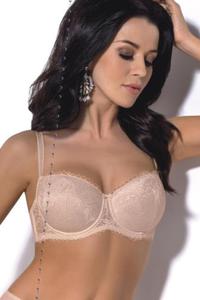 Biustonosz push up Biustonosz Usztywniany Model K359 Sara Beige - Gorsenia Lingerie - 2876087075