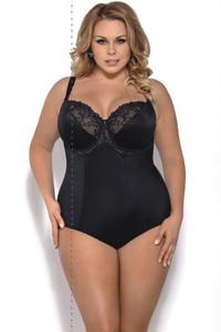 Gorsety, body, pasy Body Model K356 Gala Black - Gorsenia Lingerie - 2876087076